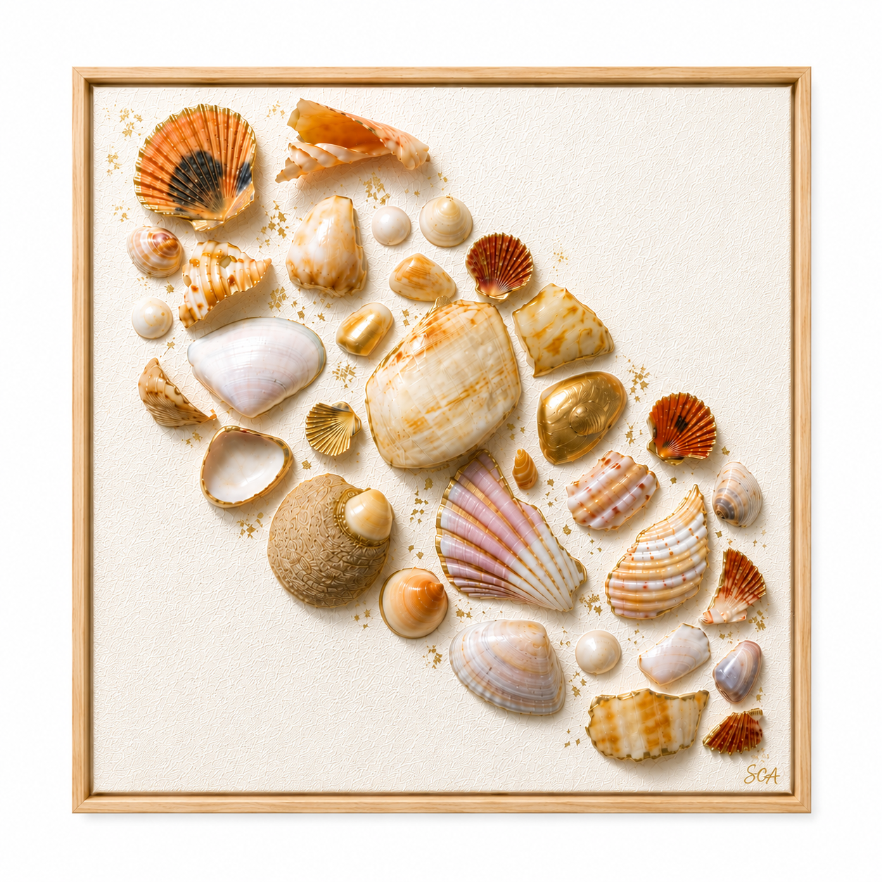 Ocean’s Mosaic Linen Canvas 12’ x 12’