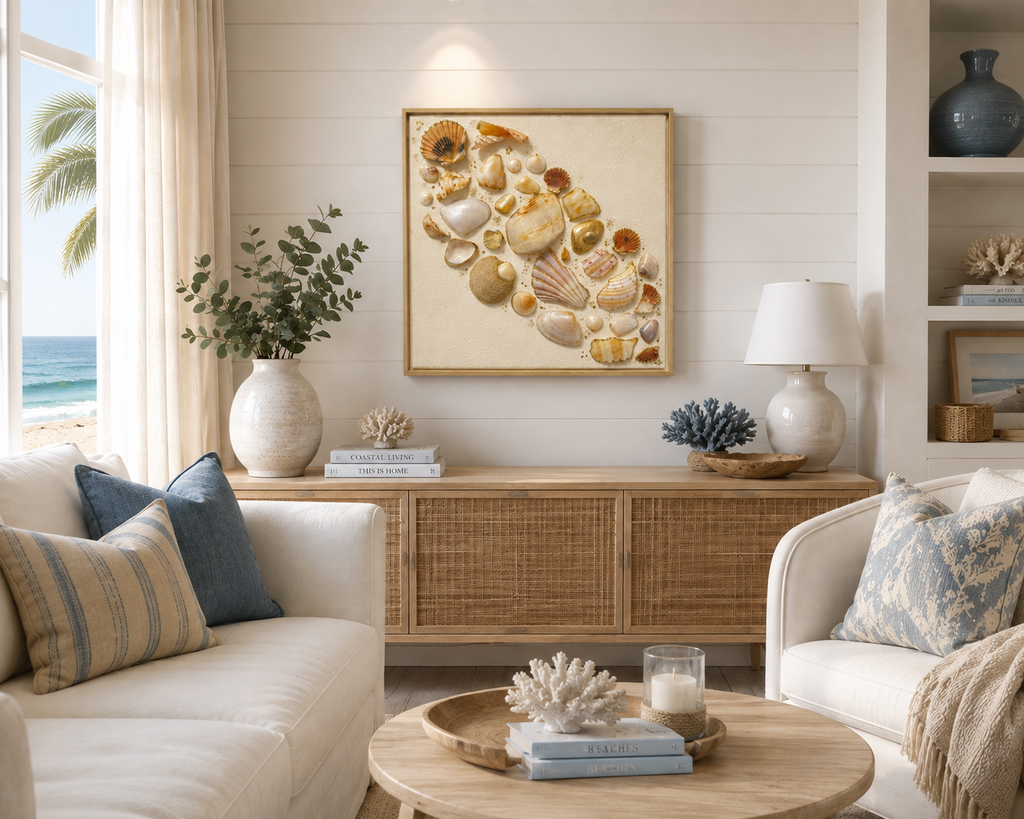 Ocean’s Mosaic Linen Canvas 12’ x 12’